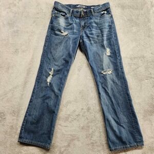 Seven 7‎ Jeans Men's Mens Measured 34x29 Straight Distressed Y2K Vintage Retro